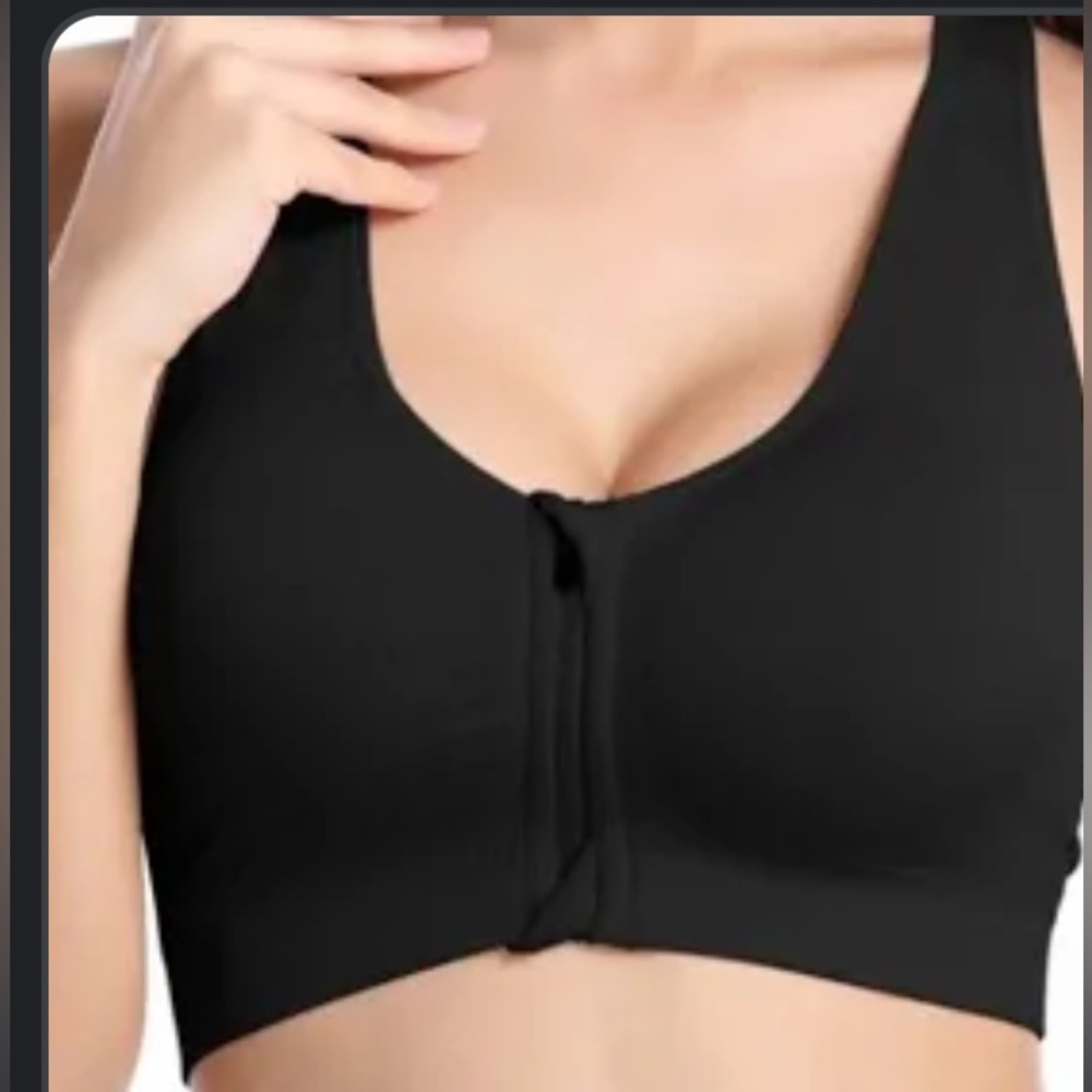 Velocity Sports Bra - Fitness Top, Black, Large
